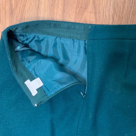 Shirttail Wool Mini Skirt - Picture 5 of 7